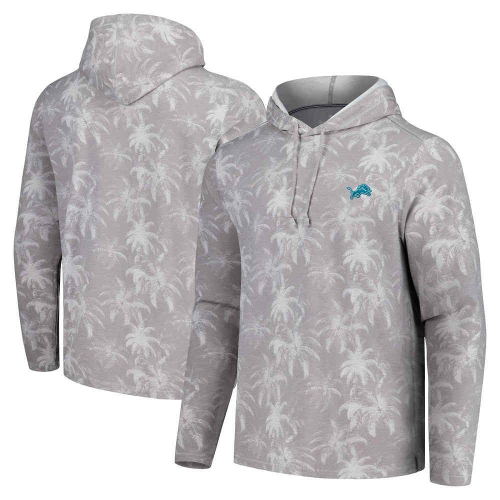 Palm Frenzy Hoodie Long Sleeve T-Shirt - Detroit Lions