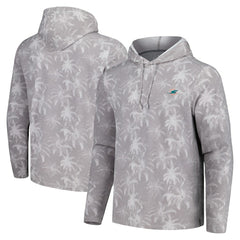 Palm Frenzy Hoodie Long Sleeve T-Shirt - Miami Dolphins