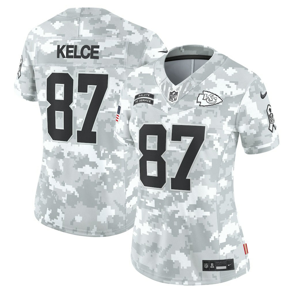 Travis Kelce  Women's 2024 Salute to Service Limited Jersey - Kansas City Chiefs