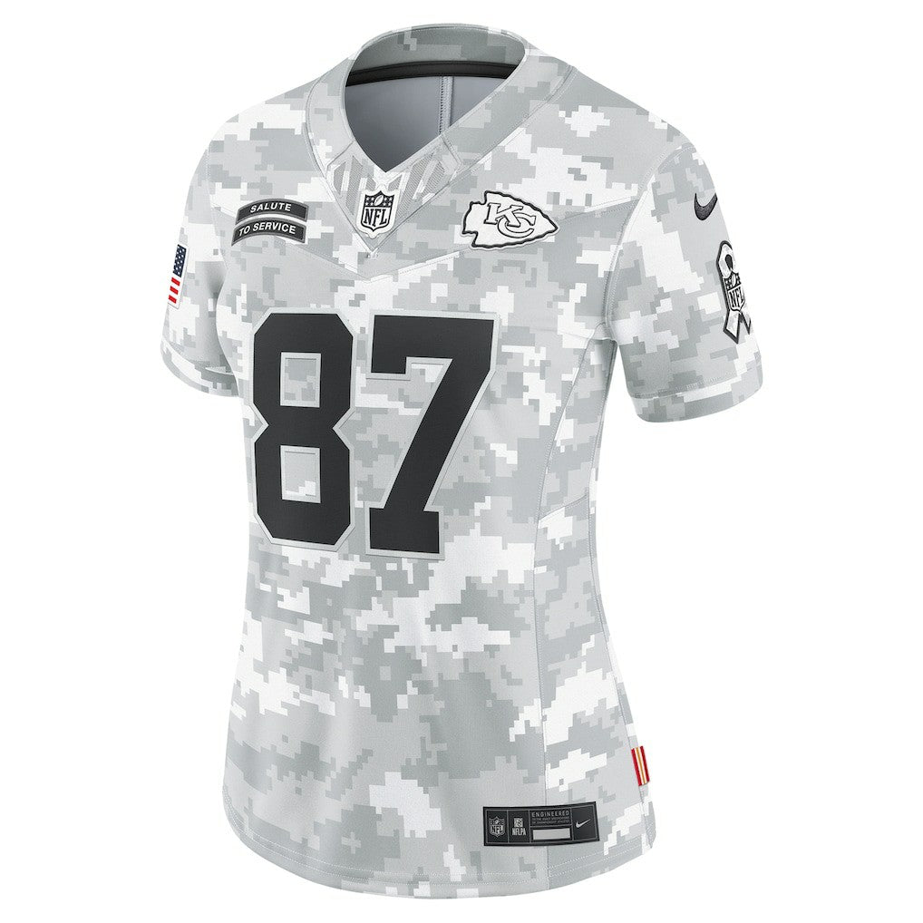 Travis Kelce  Women's 2024 Salute to Service Limited Jersey - Kansas City Chiefs