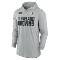 2024 Salute to Service Lightweight Dri-FIT Long Sleeve Hoodie T-Shirt - Cleveland Browns