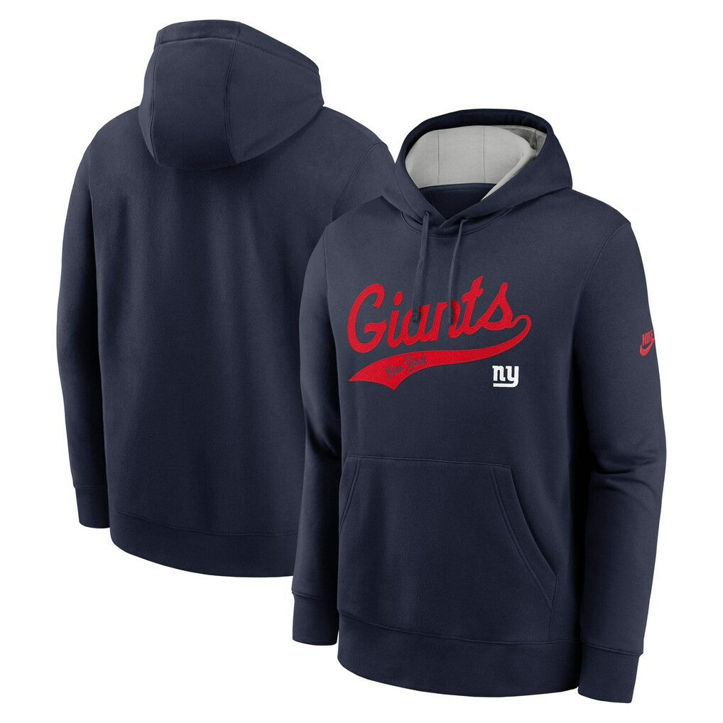 Rewind Club Logo Pullover Hoodie - New York Giants