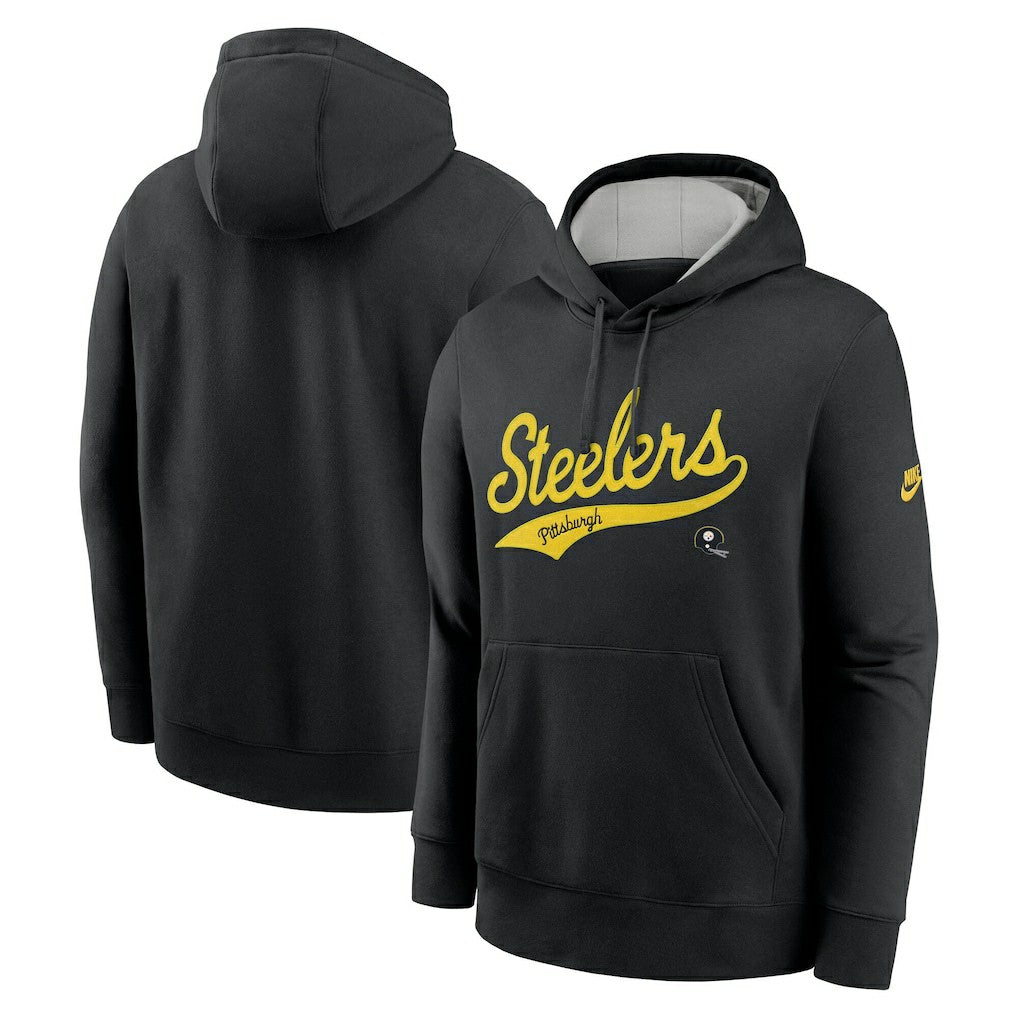 Rewind Club Logo Pullover Hoodie - Pittsburgh Steelers