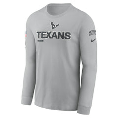 2024 Salute To Service Long Sleeve T-Shirt - Houston Texans