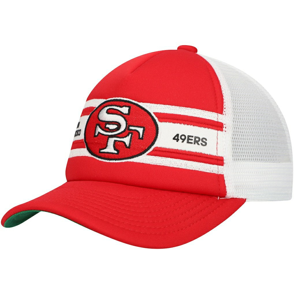 Youth Stripe Trucker Adjustable Hat - San Francisco 49ers
