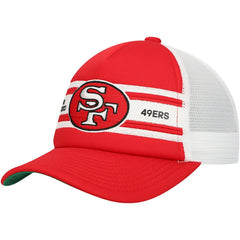 Youth Stripe Trucker Adjustable Hat - San Francisco 49ers