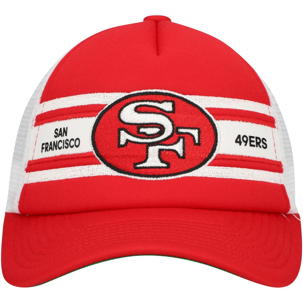Youth Stripe Trucker Adjustable Hat - San Francisco 49ers