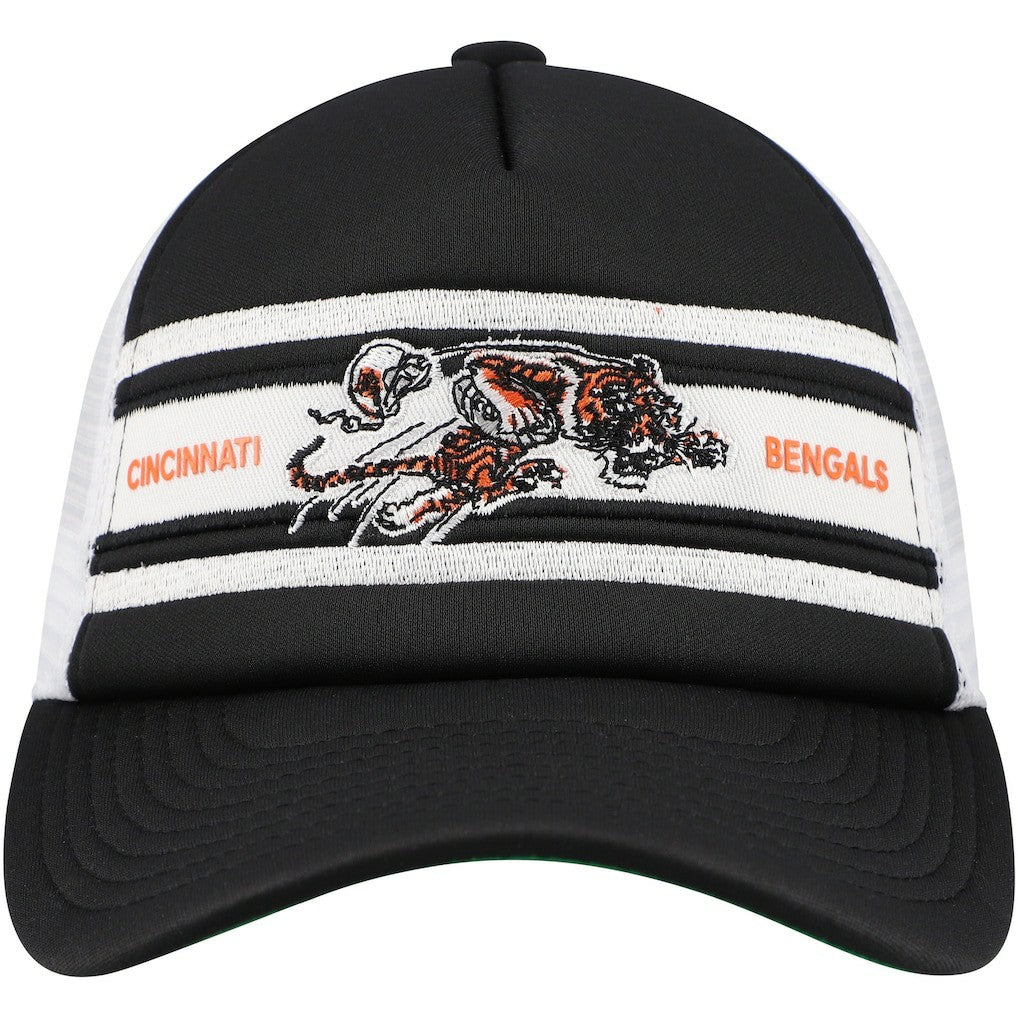 Youth Stripe Trucker Adjustable Hat - Cincinnati Bengals
