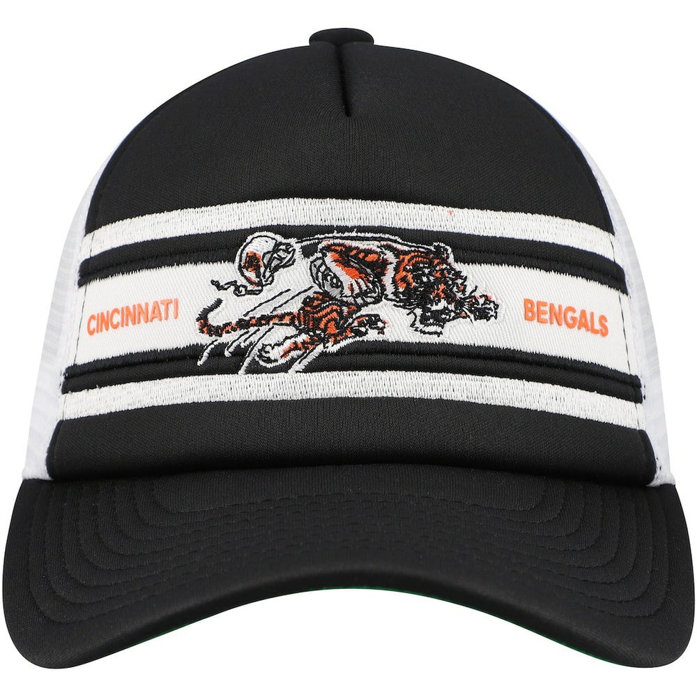 Youth Stripe Trucker Adjustable Hat - Cincinnati Bengals