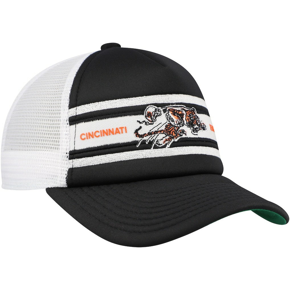 Youth Stripe Trucker Adjustable Hat - Cincinnati Bengals