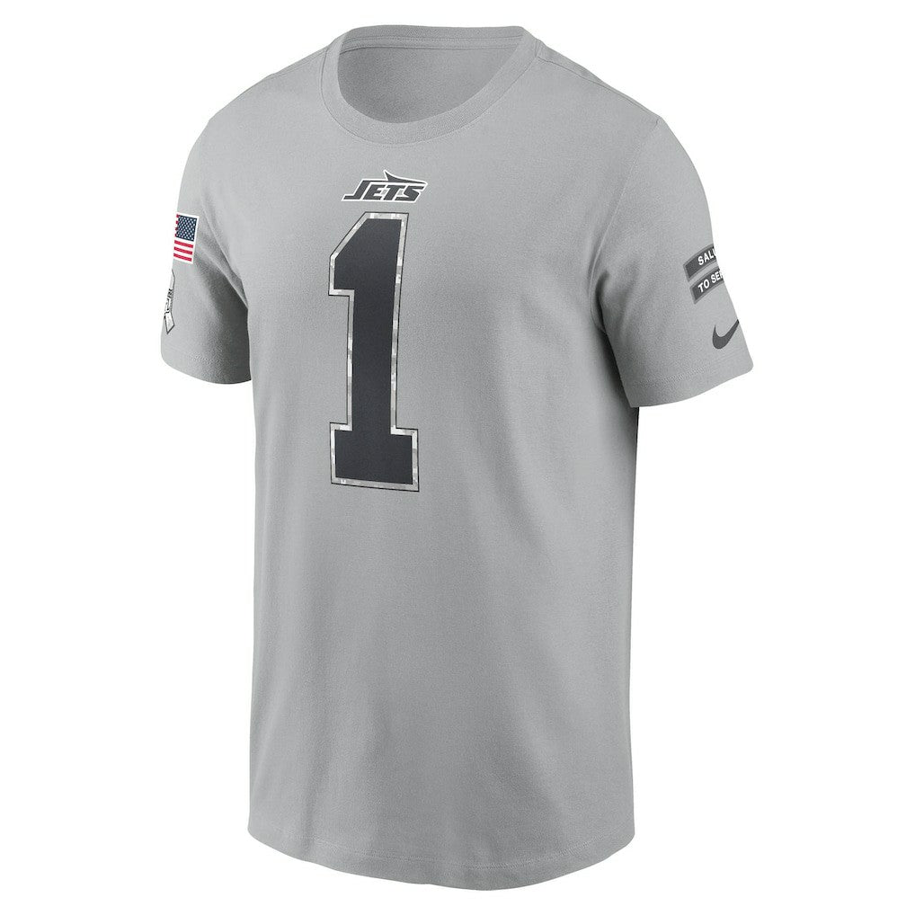 Ahmad Sauce Gardner  2024 Salute To Service Name & Number T-Shirt - New York Jets