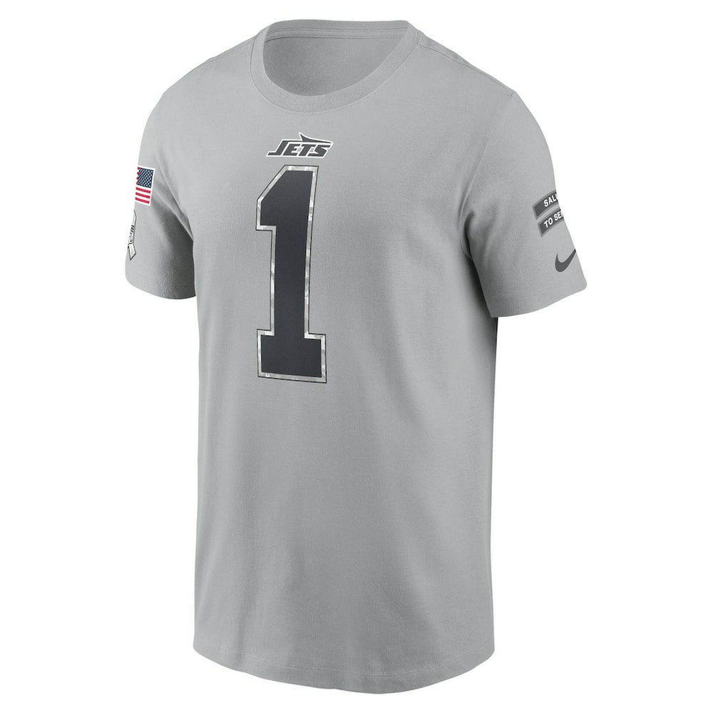 Ahmad Sauce Gardner  2024 Salute To Service Name & Number T-Shirt - New York Jets