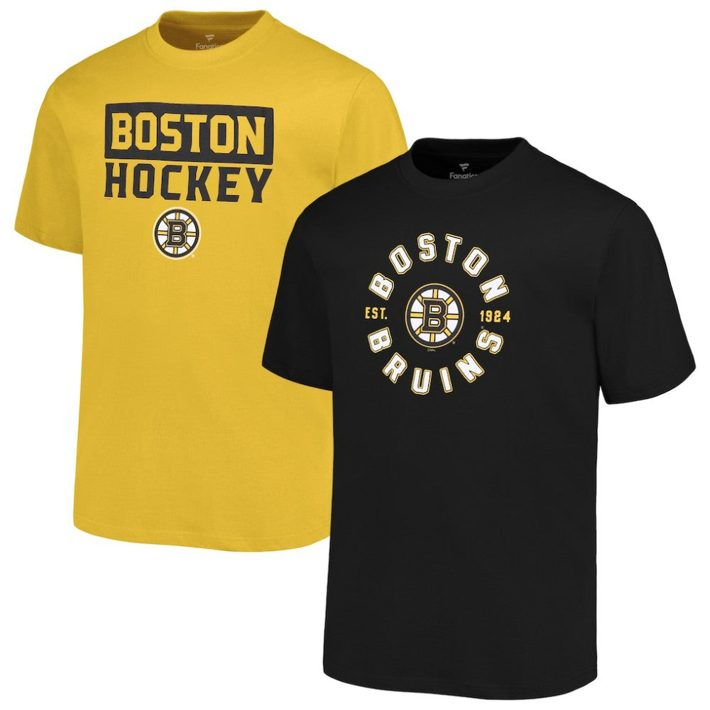 NHL  Boston Bruins Fanatics Big & Tall 2-Pack T-Shirt Set