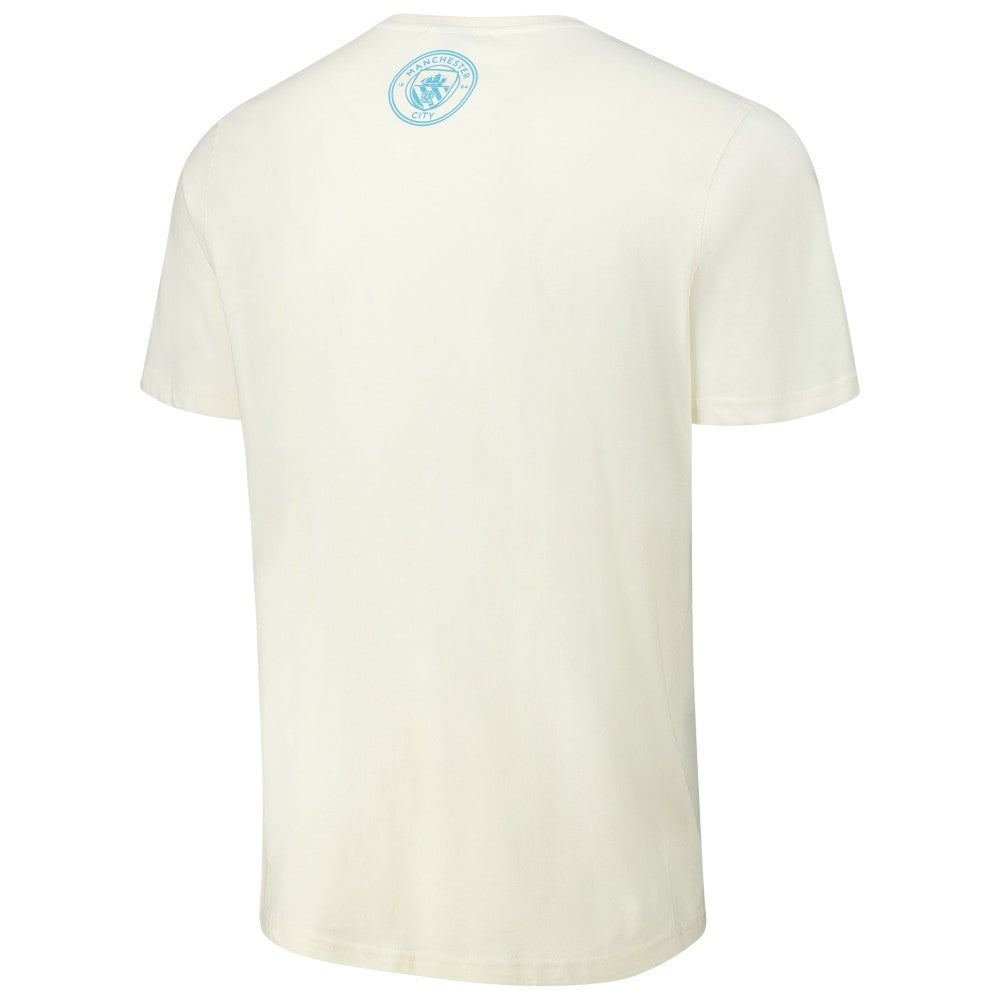 Manchester City Logo T-Shirt -  Cream
