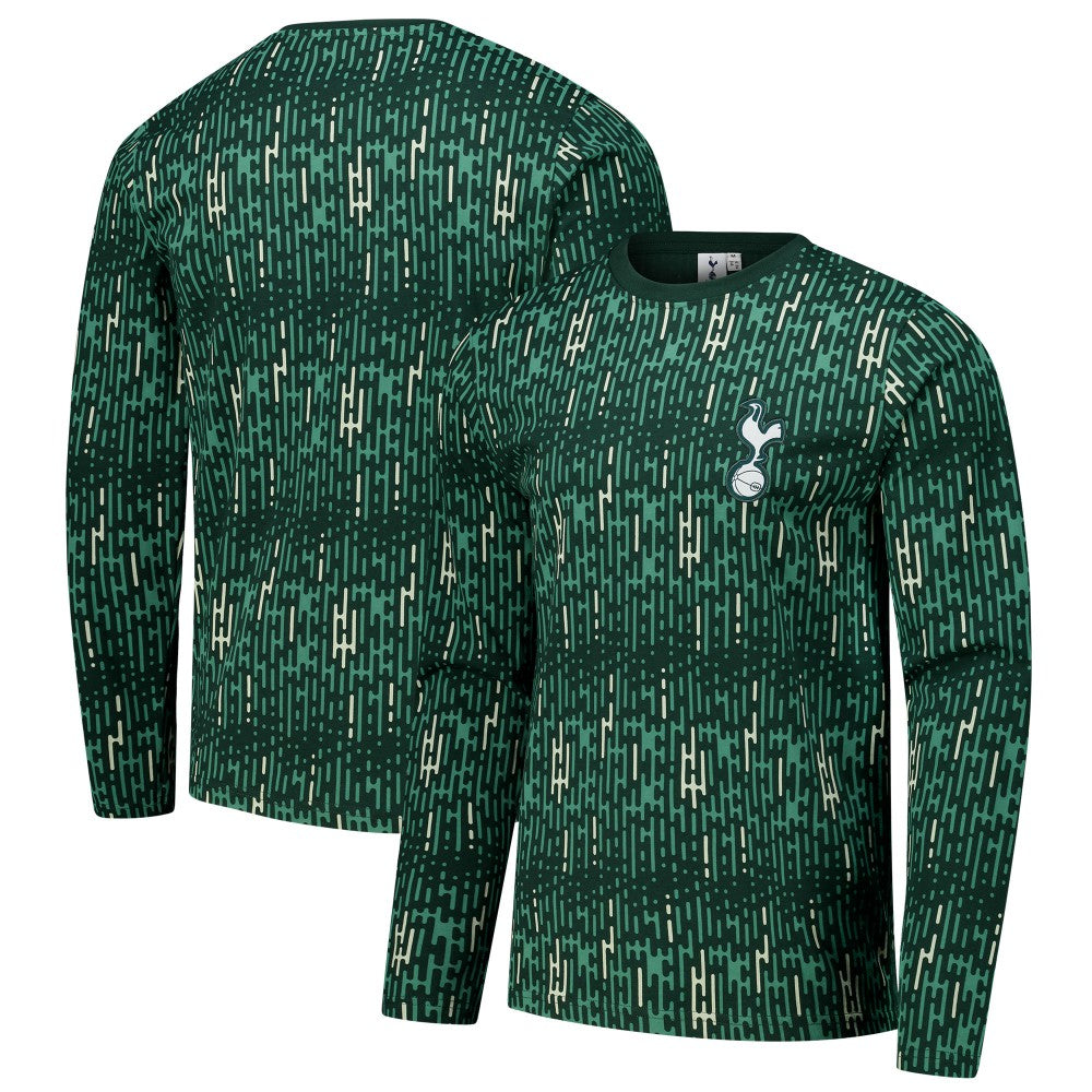 Tottenham Hotspur Grafitti Long Sleeve T-Shirt -  Green