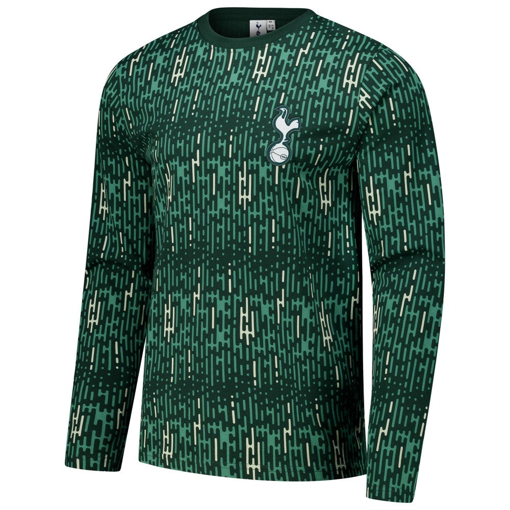 Tottenham Hotspur Grafitti Long Sleeve T-Shirt -  Green