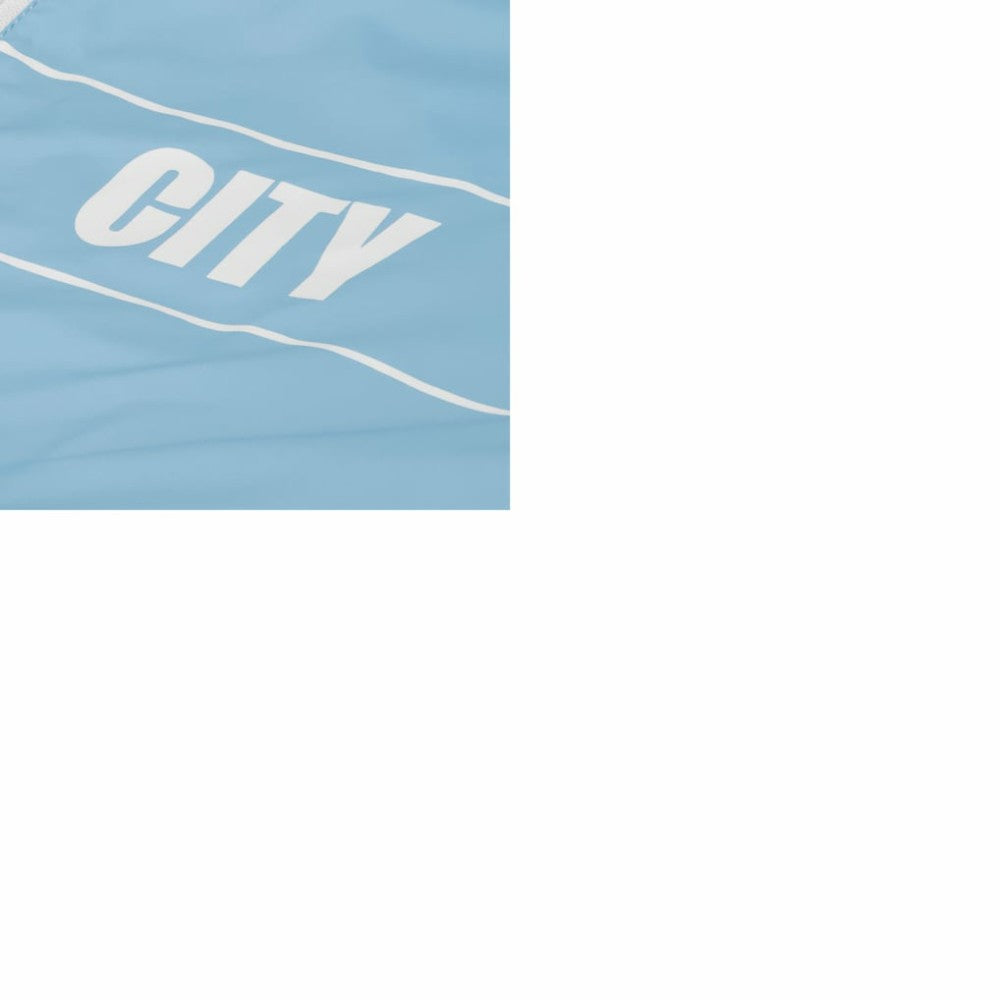 Manchester City Home Match Hoodie Full-Zip Windbreaker Jacket -  Light Blue