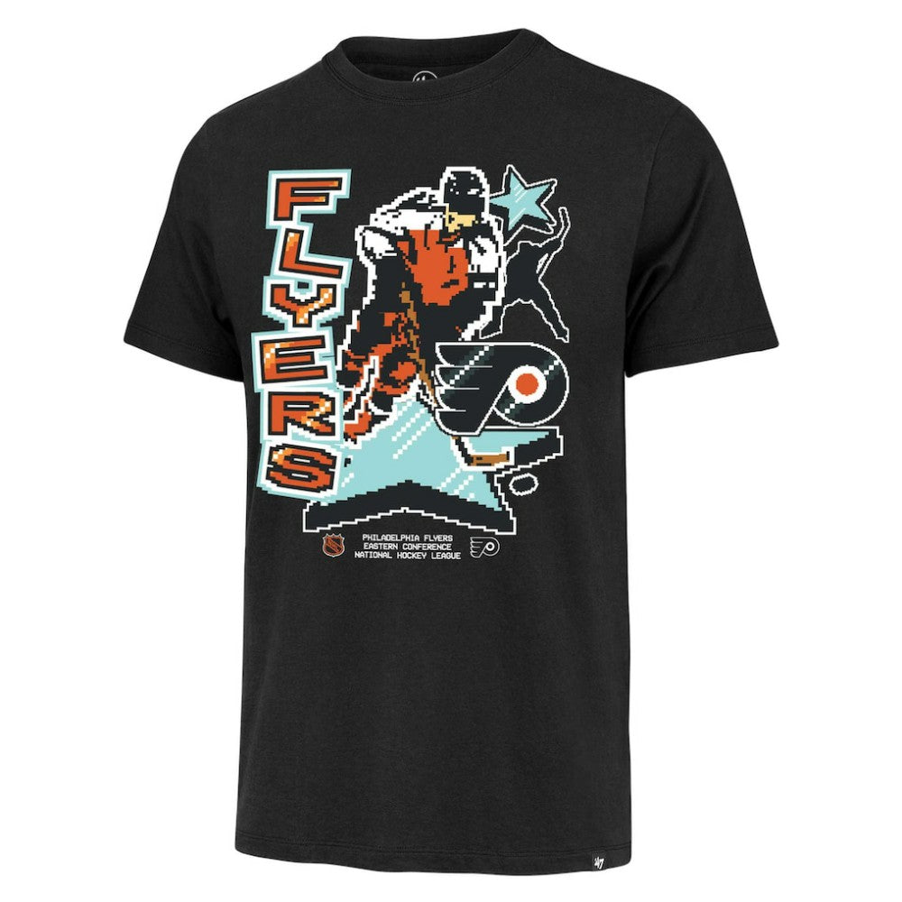 NHL Black Philadelphia Flyers '47 Lamp Lighter Franklin T-Shirt