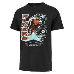 NHL Black Philadelphia Flyers '47 Lamp Lighter Franklin T-Shirt