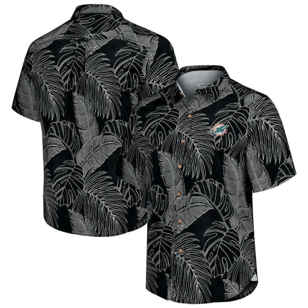 Sport Vine Line Button-Down Shirt - Miami Dolphins