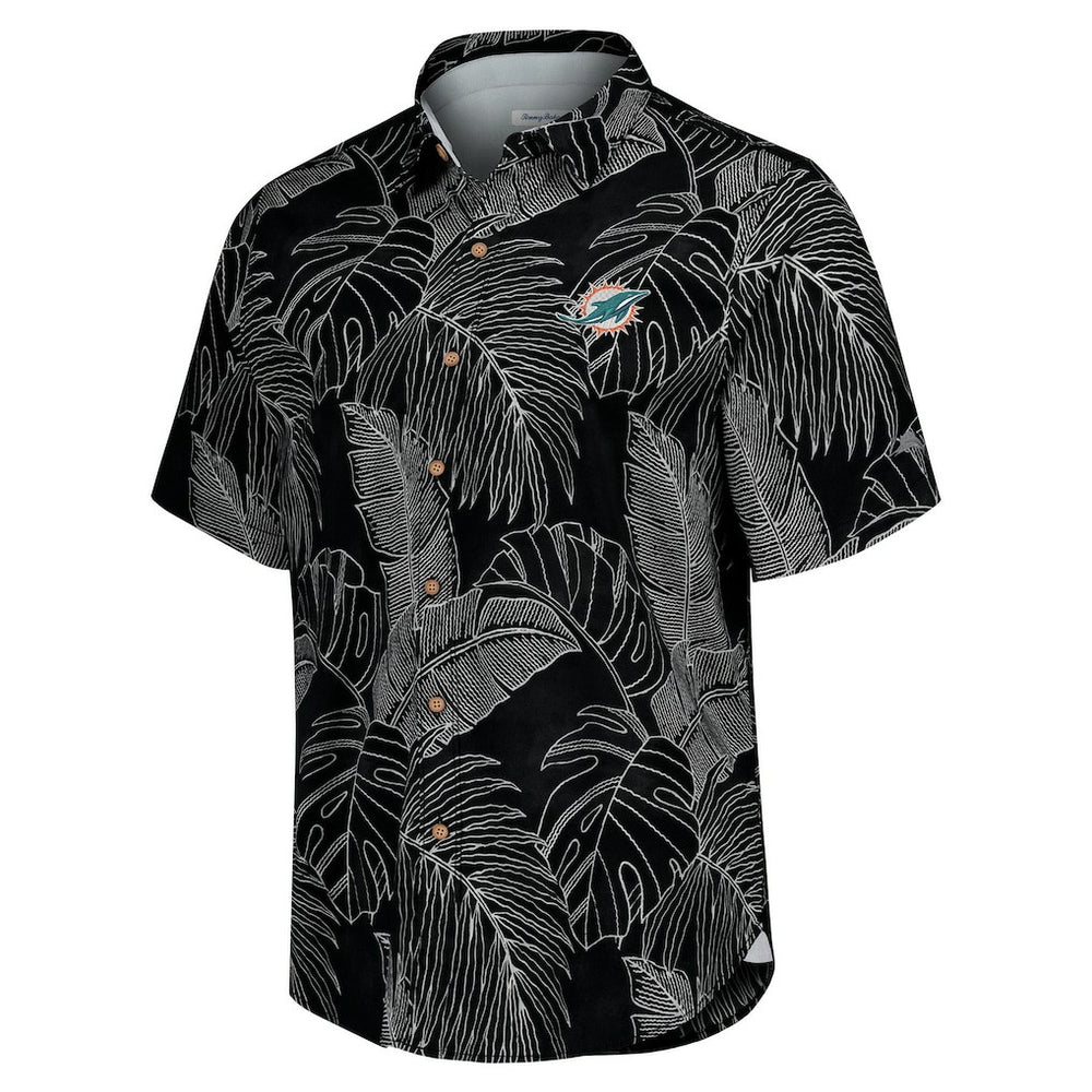 Sport Vine Line Button-Down Shirt - Miami Dolphins