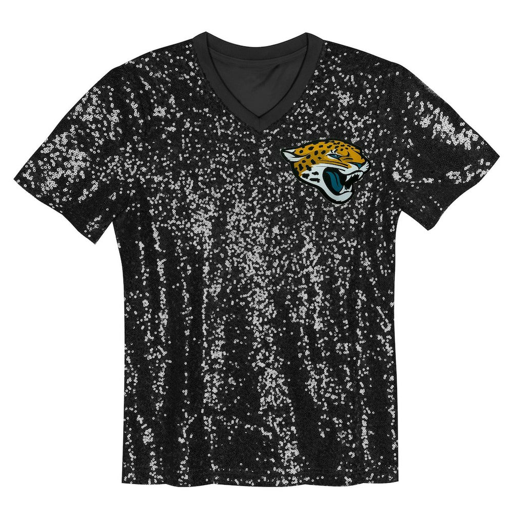 Trevor Lawrence  Girls Youth Sequin V-Neck Fashion Jersey - Jacksonville Jaguars