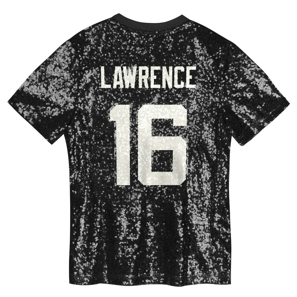 Trevor Lawrence  Girls Youth Sequin V-Neck Fashion Jersey - Jacksonville Jaguars
