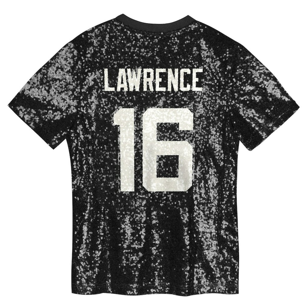 Trevor Lawrence  Girls Youth Sequin V-Neck Fashion Jersey - Jacksonville Jaguars