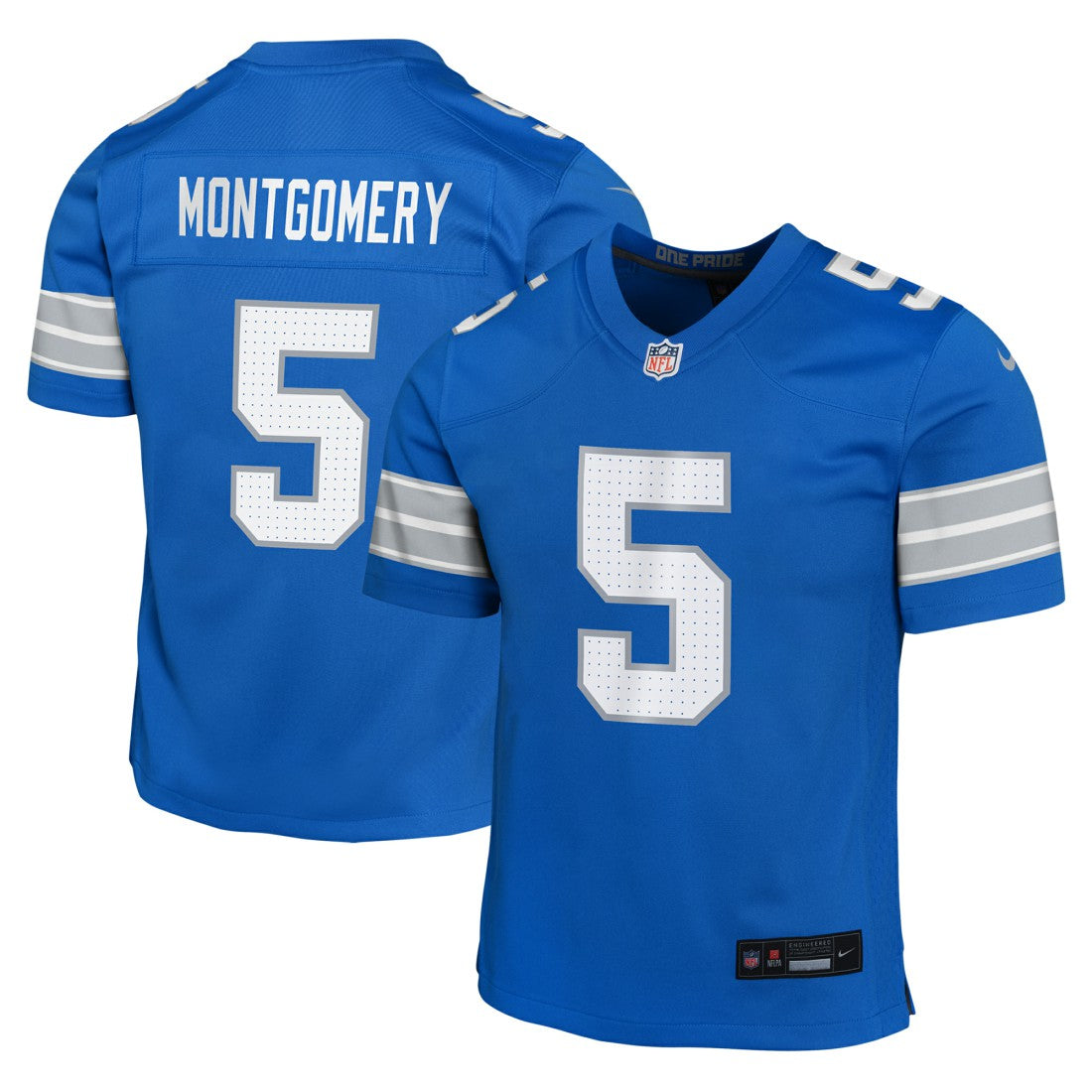 David Montgomery  Youth Game Jersey - Detroit Lions