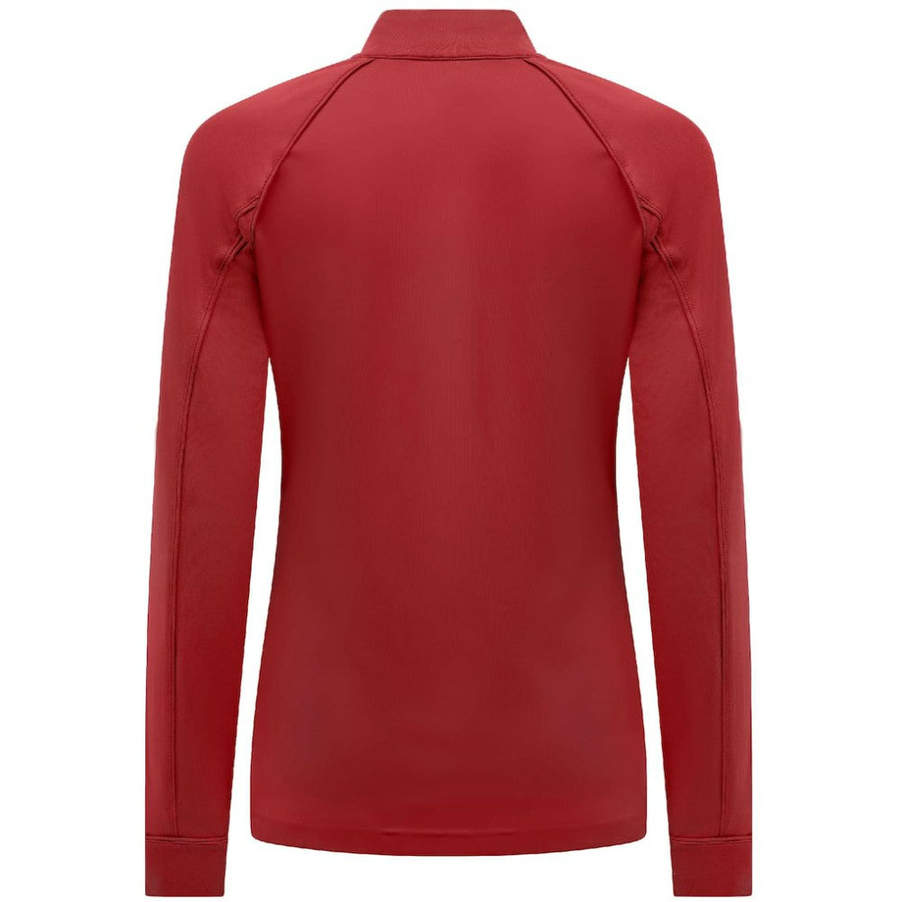NHL Red Carolina Hurricanes Levelwear Women's Kinetic Insignia Core Quarter-Zip Pullover Top
