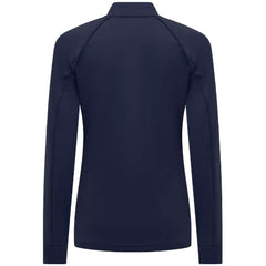NHL Navy Winnipeg Jets Levelwear Women's Kinetic Insignia Core Quarter-Zip Pullover Top