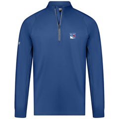 NHL Blue New York Rangers Levelwear Theory Insignia Core Quarter-Zip Pullover Top