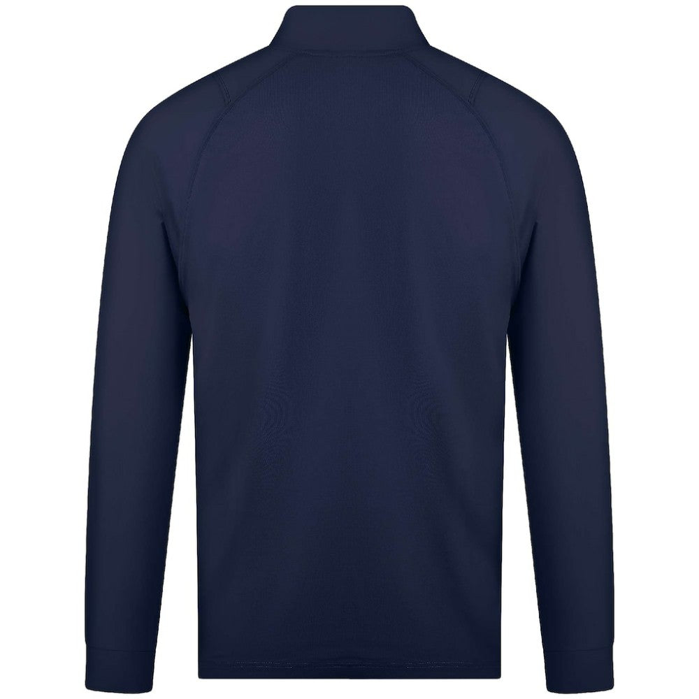 NHL Navy Winnipeg Jets Levelwear Theory Insignia Core Quarter-Zip Pullover Top