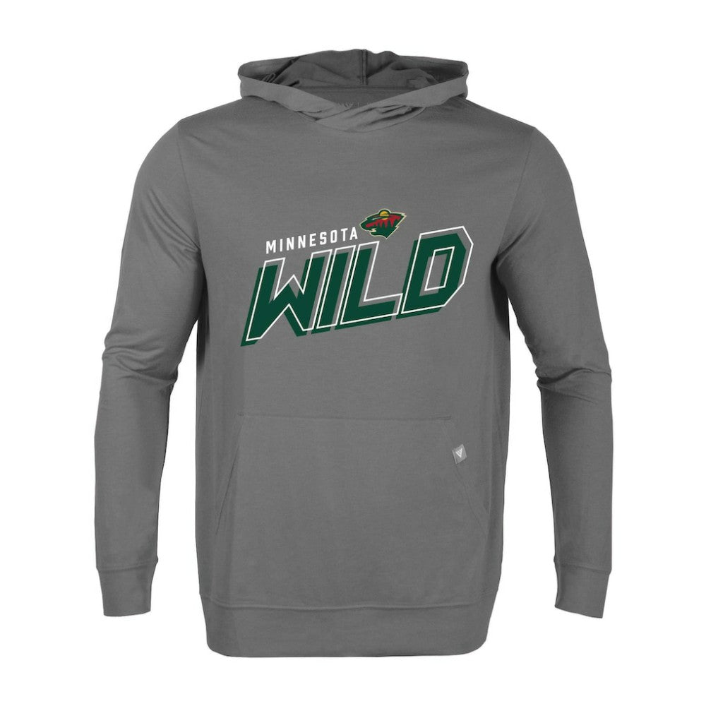 NHL Gray Minnesota Wild Levelwear Relay Premier 2.0 Pullover Hoodie