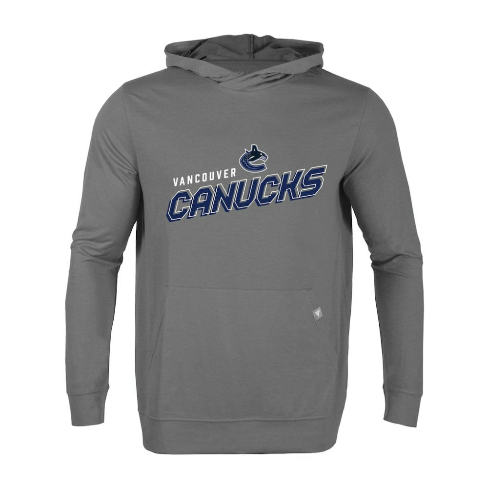 NHL Gray Vancouver Canucks Levelwear Relay Premier 2.0 Pullover Hoodie