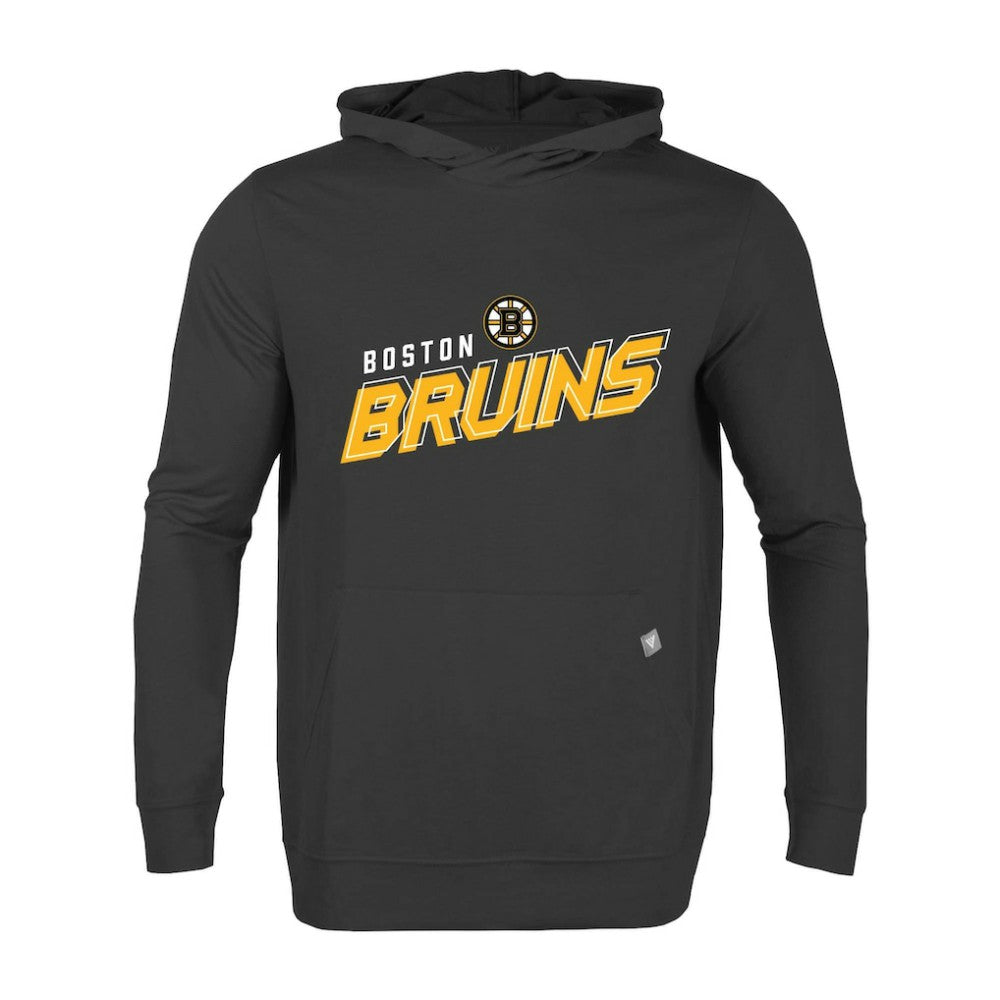 NHL Black Boston Bruins Levelwear Relay Premier 2.0 Pullover Hoodie