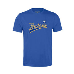 NHL Royal Buffalo Sabres Levelwear Youth Little Richmond Retro Script T-Shirt