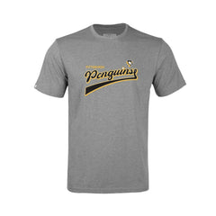 NHL Heather Gray Pittsburgh Penguins Levelwear Youth Little Richmond Retro Script T-Shirt