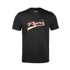 NHL Black Philadelphia Flyers Levelwear Youth Little Richmond Retro Script T-Shirt