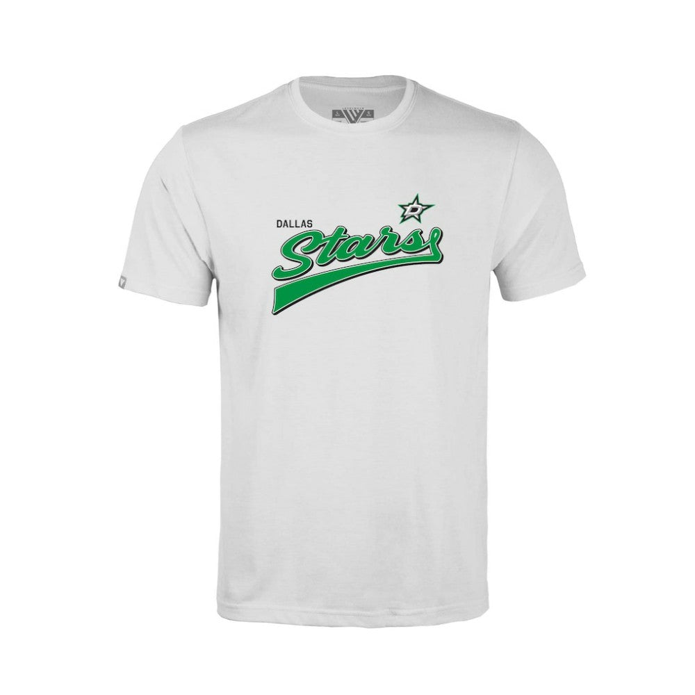 NHL White Dallas Stars Levelwear Youth Little Richmond Retro Script T-Shirt