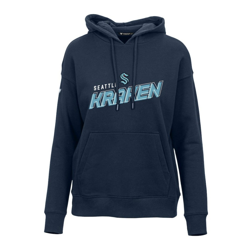 NHL Deep Sea Blue Seattle Kraken Levelwear Women's Adorn Premier 2.0 Fleece Pullover Hoodie