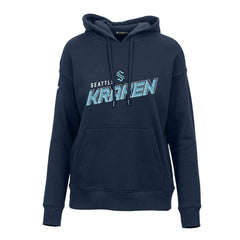 NHL Deep Sea Blue Seattle Kraken Levelwear Women's Adorn Premier 2.0 Fleece Pullover Hoodie
