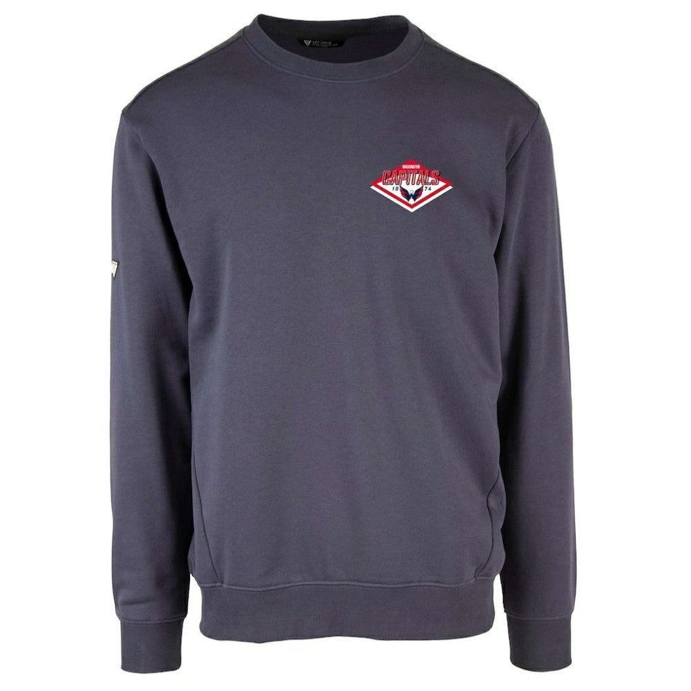 NHL Navy Washington Capitals Levelwear Zane Club Patch 2.0 Pullover Sweatshirt