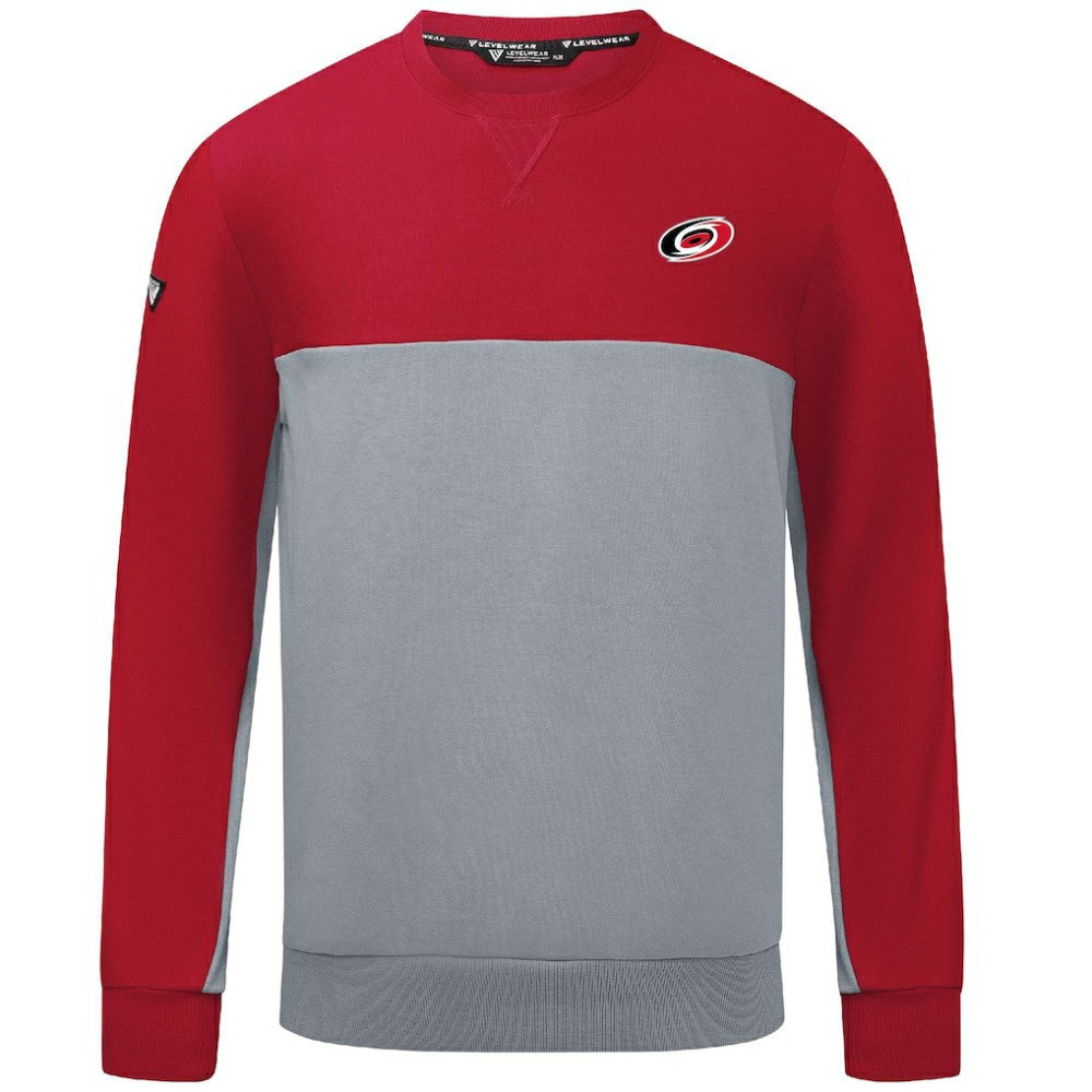 NHL Red/Gray Carolina Hurricanes Levelwear Legacy Insignia Core Sweatshirt