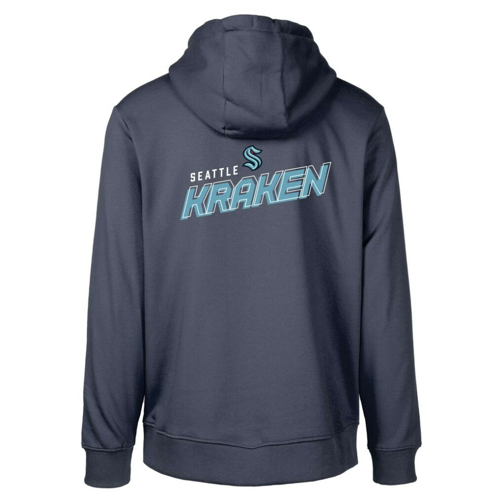 NHL Deep Sea Blue Seattle Kraken Levelwear Podium Insignia Core Pullover Hoodie
