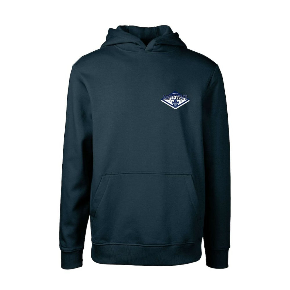 NHL Navy Toronto Maple Leafs Levelwear Youth Podium Club Patch 2.0 Fleece Pullover Hoodie