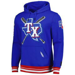 MLB Texas Rangers Pro Standard Mash Up Logo Pullover Hoodie