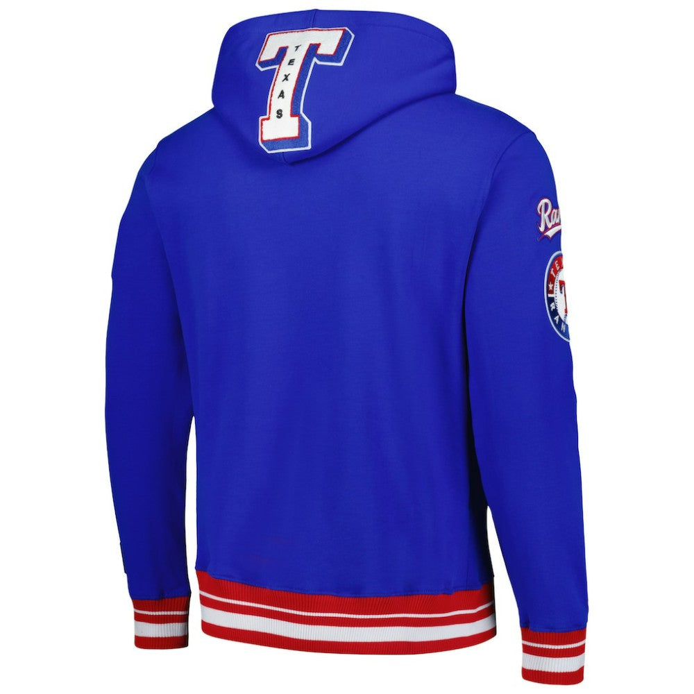MLB Texas Rangers Pro Standard Mash Up Logo Pullover Hoodie