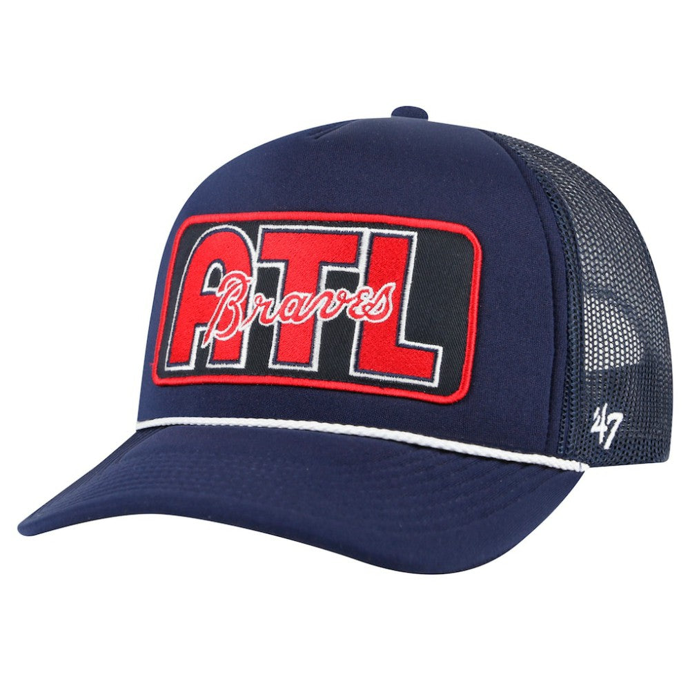 MLB Atlanta Braves '47 Local Patch Foam Front Trucker Adjustable Hat