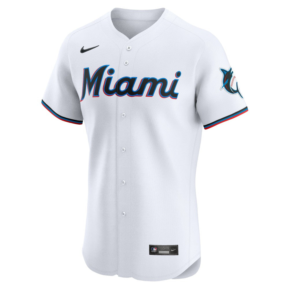 MLB Eury Perez Miami Marlins Nike Home Elite Player Jersey